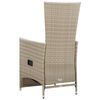 vidaXL Set Mobili da Pranzo per Giardino 7 pz in Polyrattan Beige