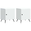 vidaXL Armadio da Notte 2 pz Bianco 43 x 34,5 x 50 cm