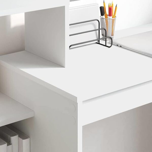 vidaXL Scrivania Bianco 100 x 40 x 90 cm Legno multistrato