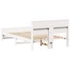 vidaXL Struttura del letto Bianco 135 x 190 cm Legno multistrato