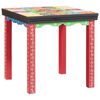 vidaXL Tavolo quadrato 3 pz Multicolore 50 x 50 x 50 cm
