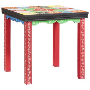 vidaXL Tavolo quadrato 3 pz Multicolore 50 x 50 x 50 cm
