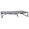 vidaXL Letto per Cani Grigio chiaro 105 x 65 x 18 cm Acciaio