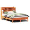 vidaXL Letto Libreria senza Materasso Marrone Cera 150x200 cm in Pino
