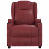 vidaXL Poltrona Alzapersona Rosso Vino in Similpelle
