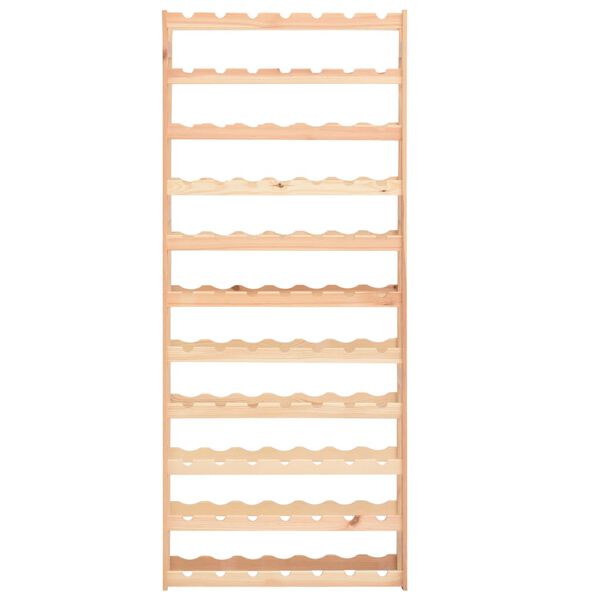 vidaXL Portavini da 77 Bottiglie in Legno di Pino