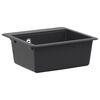 vidaXL Lavello Cucina a Una Vasca Granito 47 x 44 x 19 cm Grafite