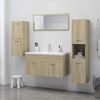 vidaXL Mobile da Bagno Rovere Sonoma 30x30x130 cm in Legno Multistrato