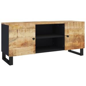 vidaXL Mobile Porta TV 105x33x46cm in Legno Massello di Mango