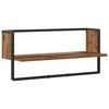 vidaXL Scaffale da parete A parete Legno antico 65 x 25 x 30 cm