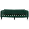 vidaXL Divano Letto con Materasso Verde Scuro 80x200 cm in Velluto