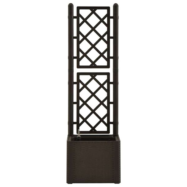 vidaXL Letto Rialzato da Giardino con Graticcio e Irrigazione Moca