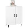 vidaXL Credenza 69,5x34x90 cm in Legno Multistrato Bianco Lucido