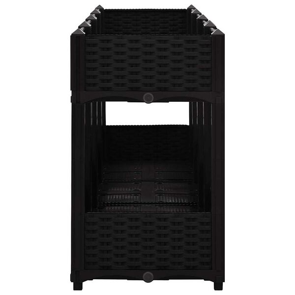 vidaXL Fioriera Rialzata 160x40x71 cm in Polipropilene