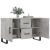 vidaXL Credenza Grigio Cemento 100x36x60 cm in Legno Multistrato