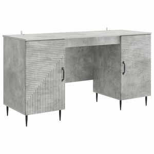 vidaXL Scrivania Grigio Cemento 142,5 x 50 x 75 cm