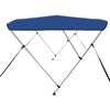 vidaXL Bimini di Prua con Tendalino a 3 Archi Blu 183x196x137 cm