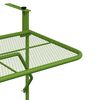 vidaXL Tavolo da Balcone Verde 60x40 cm in Acciaio