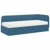 vidaXL Cornice del letto ad angolo Blu 80 x 200 cm Velluto