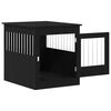vidaXL Mobile per cuccia per cani Rovere Nero 80x64,5x71 cm in legno ingegnerizzato