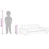 vidaXL Divano per Bambini Nero 90x53x30 cm in Similpelle