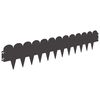vidaXL Bordura per Prato 10 pz 103 x 20 cm Acciaio Nero