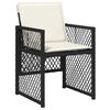 vidaXL Set da Pranzo per Giardino 5 pcs Nero polyrattan