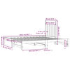 vidaXL Dormeuse Estraibile 2x(90x200) cm Legno Massello di Pino