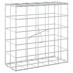 vidaXL Gabione con Filo da 3,5 mm e Rete da 10x10 cm 50x20x50 cm