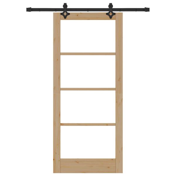 vidaXL Porta scorrevole Naturale 86 x 198,5 cm