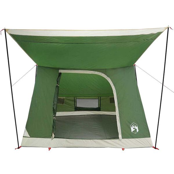 vidaXL Tenda da campeggio con tetto Verde 282 x 225 x 154 cm taffet&agrave;