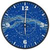 vidaXL Orologio a Parete con Ore e Lancette Luminose Blu &Oslash;30 cm