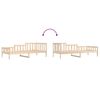 vidaXL Dormeuse senza Materasso 80x200 cm in Legno Massello di Pino