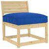 vidaXL Cuscino per seduta pallet Blu reale 70 x 70 x 12 cm