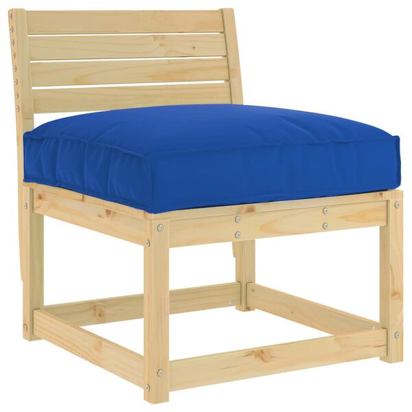vidaXL Cuscino per seduta pallet Blu reale 70 x 70 x 12 cm