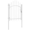 vidaXL Cancello da Giardino Woerden in Acciaio 1x1,5 m Bianco