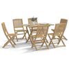 vidaXL Set da Pranzo da Giardino 7 pz in Legno Massello di Acacia