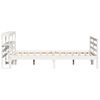 vidaXL Letto senza Materasso Bianco 140x200 cm Legno Massello di Pino