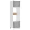 vidaXL Armadio Microonde &ldquo;Lyon&rdquo; Grigio Sonoma 60x57x207 cm