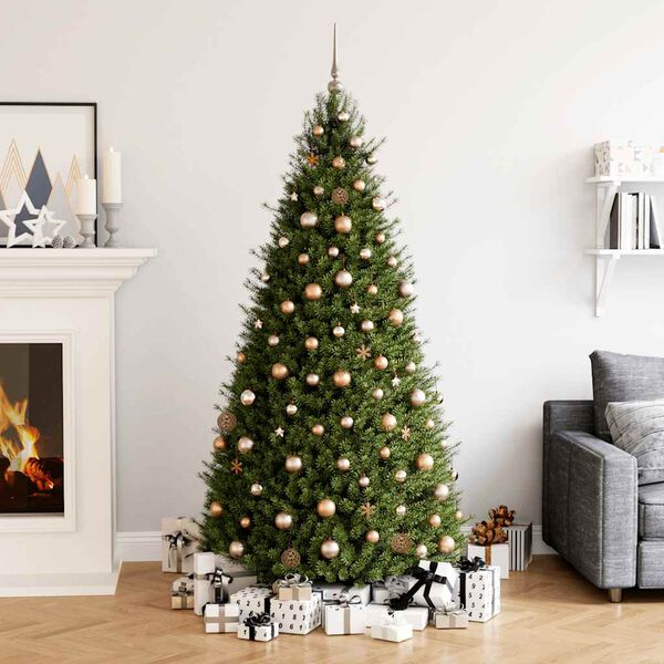 vidaXL Set Palline di Natale 111 pz Oro Rosa in Polistirene