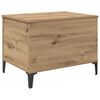 vidaXL Tavolino da salotto Rovere artigianale 60 x 44,5 x 45 cm