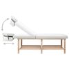 vidaXL Lettino da Massaggio 2 Zone Bianco in Similpelle