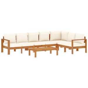 vidaXL Set Divano da Giardino 5 pz con Cuscini Legno Massello Acacia