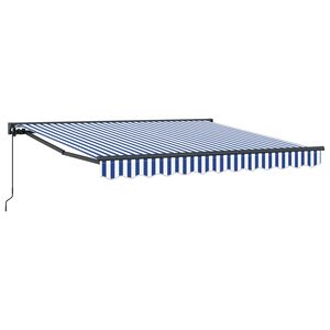 vidaXL Struttura della tenda Blu e Bianco 300 x 250 cm