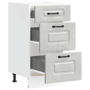 vidaXL Base da Cucina Kalmar Grigio Cemento in Legno Multistrato