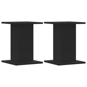 vidaXL Supporti per Piante 2 pz Neri 30x30x40 cm Legno Multistrato