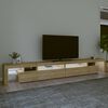 vidaXL Mobile Porta TV con Luci LED Rovere Sonoma 290x36,5x40 cm