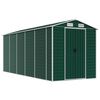 vidaXL Capanno da Giardino Verde 191x470x198 cm in Acciaio Zincato