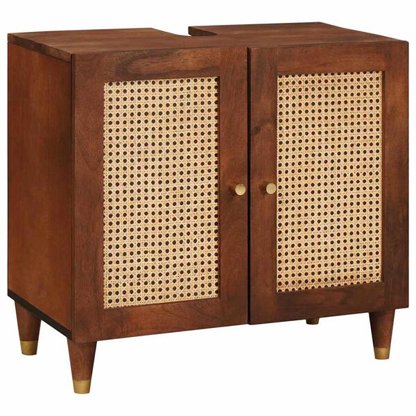 vidaXL Armadio sottolavello Marrone 62 x 33 x 58 cm Legno multistrato