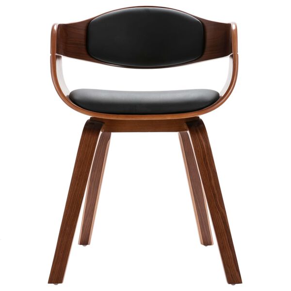 vidaXL Sedie da Pranzo 4 pz in Legno Curvato e Similpelle